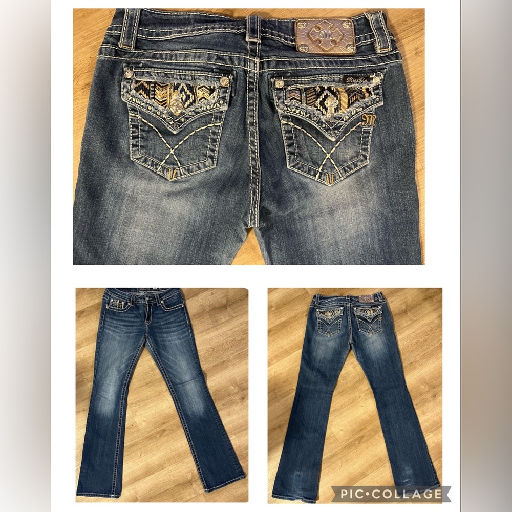 Miss Me Embellished Bling Women’s Boot Cut Jeans Size 30
